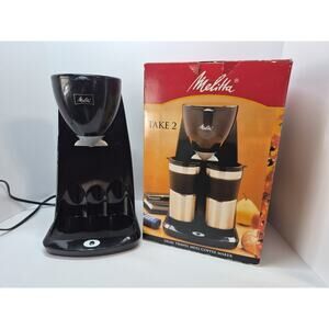 Melitta Take 2 Dual Or Single Travel Mug Coffee Maker ME2TMB. No Cups